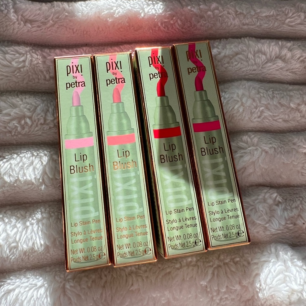 NEW PIXI Lip Blush Set with Tin shades youth beauty love happiness